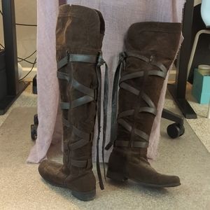 FINAL SALE! Brown Thigh Boots